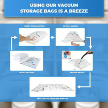 Load image into Gallery viewer, Extra-Large Vacuum Storage Bags - 47x35in Space Saver for Comforters &amp; Clothing