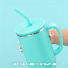 Load image into Gallery viewer, Sleek 40oz Insulated Tumbler for Brides - Includes Handle &amp; Reusable Straw