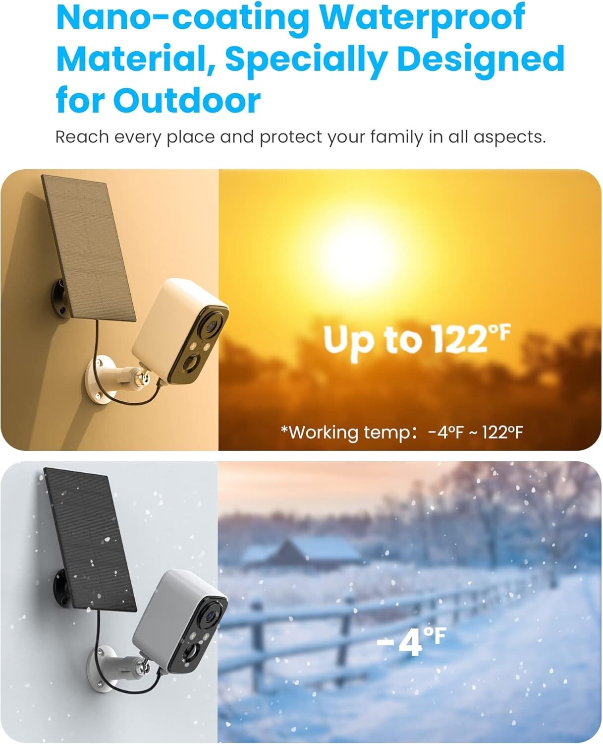 Advanced Wireless Security Camera Set with Color Night Vision & Alarms - 2Packs