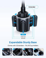Load image into Gallery viewer, Ultimate Car Phone Holder: Military-Grade Stability &amp; 360° Adjustability, Black