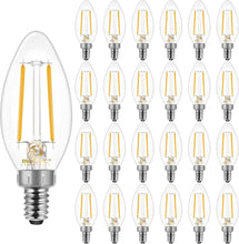Load image into Gallery viewer, Dimmable Soft White LED Bulbs B10, 60W Equivalent - Elegant Chandelier Lighting