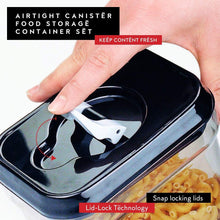 Load image into Gallery viewer, BPA-Free Food Storage Containers - Airtight Canisters for Flour, Sugar, and More
