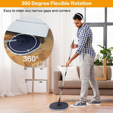 Load image into Gallery viewer, 360-Degree Spin Mop System with Telescopic Handle for Easy Floor Cleaning