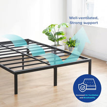 Load image into Gallery viewer, Durable Steel Platform Bed Frame, California King, 18-Inch Height, Extra Storage