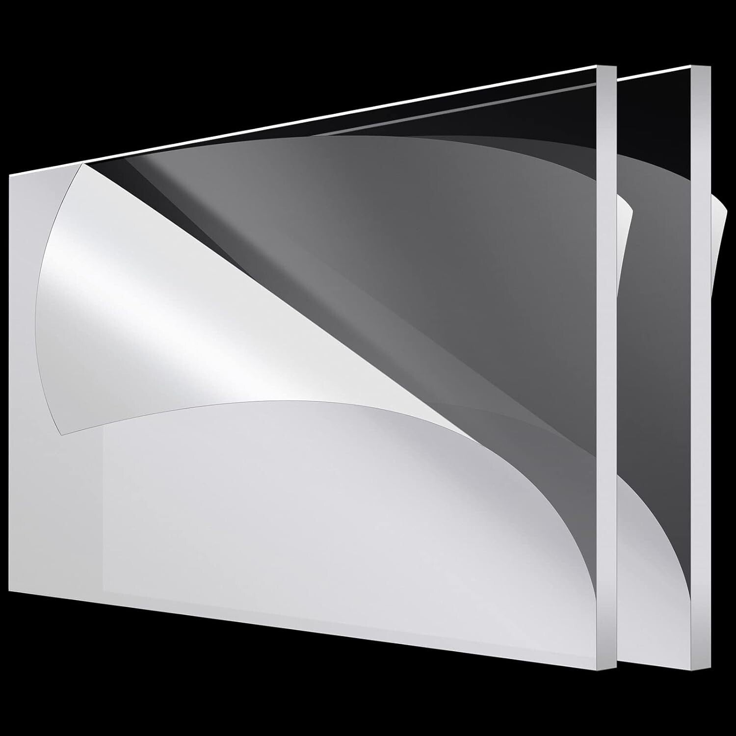 Durable 24x48 Inch Clear Acrylic Panels with Protective Film - Craft Essential