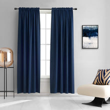 Load image into Gallery viewer, Elegant Navy Blue Blackout Drapes 84” Long, 60” Wide - Perfect for Modern Rooms