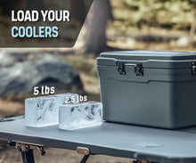 Load image into Gallery viewer, 2-Pack Extra Large Ice Block Mold with Lid - 5 lbs Silicone Tray for Coolers