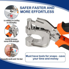 Load image into Gallery viewer, Lightweight Leather Snap Kit with 90 Durable Snaps &amp; User-Friendly Pliers