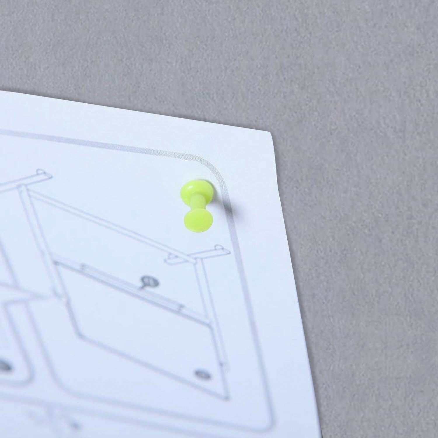 Luxury Gray Felt Bulletin Board, 72" x 48" - Self-Healing with Aluminum Frame