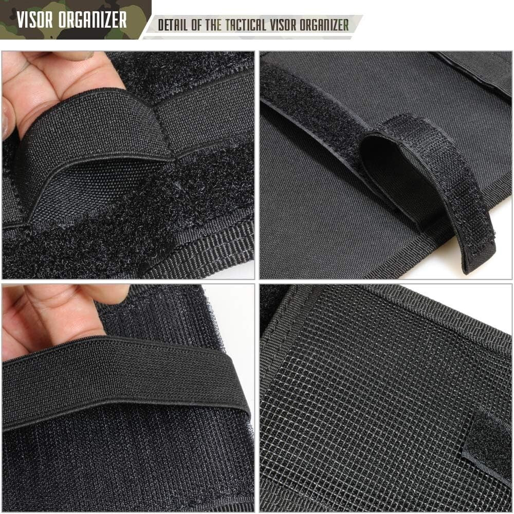Durable Molle Visor Organizer with Elastic Slots - Compatible with F150, Tundra