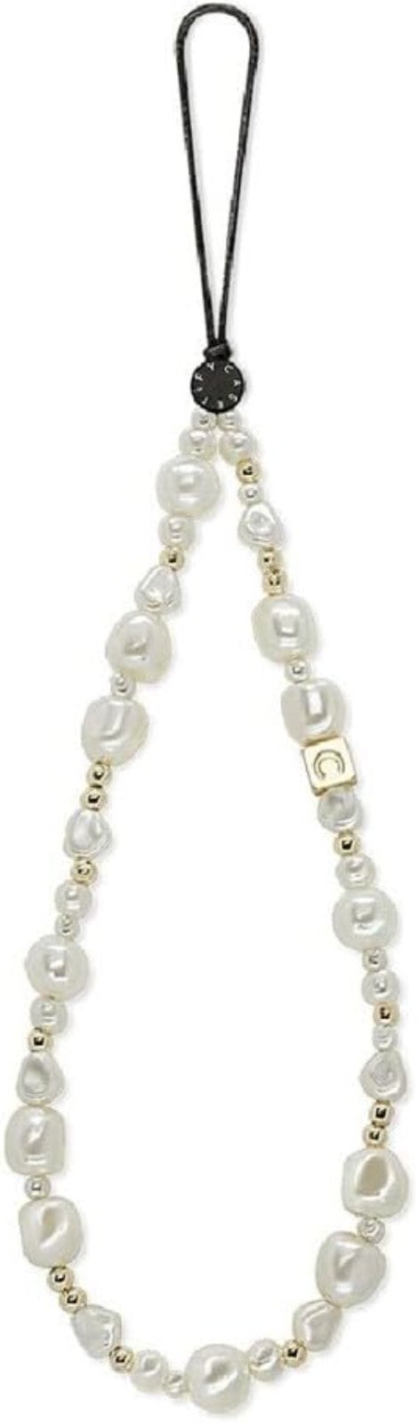 Classic Pearl Hands-Free Phone Wrist Strap - Chic and Convenient Accessory