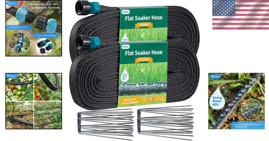 Sustainable 100 ft Linkable Soaker Hose - Optimize Your Garden Irrigation System