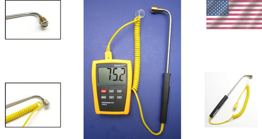 Professional Digital Thermocouple Thermometer - 932°F Surface Probe Included