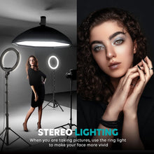 Load image into Gallery viewer, Multi-Use 12'' Color Adjustable Ring Light &amp; Tripod for Photography &amp; Makeup