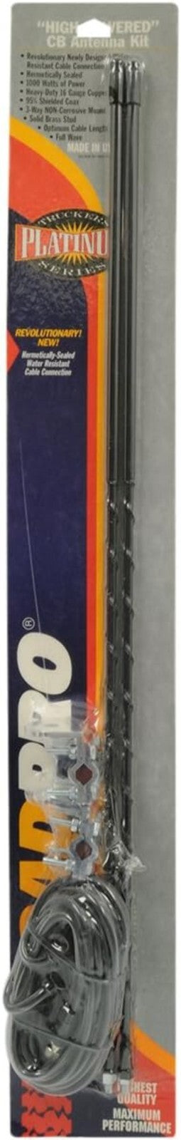 16 Gauge Copper 1000 Watt Dual Mirror Mount CB Antenna Kit - 2 Antennas Included