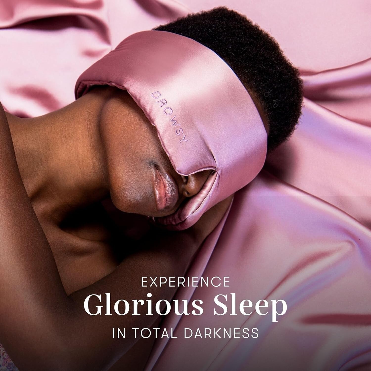 Award-Winning Padded Silk Sleep Mask in Damask Rose - Indulge in Luxurious Sleep