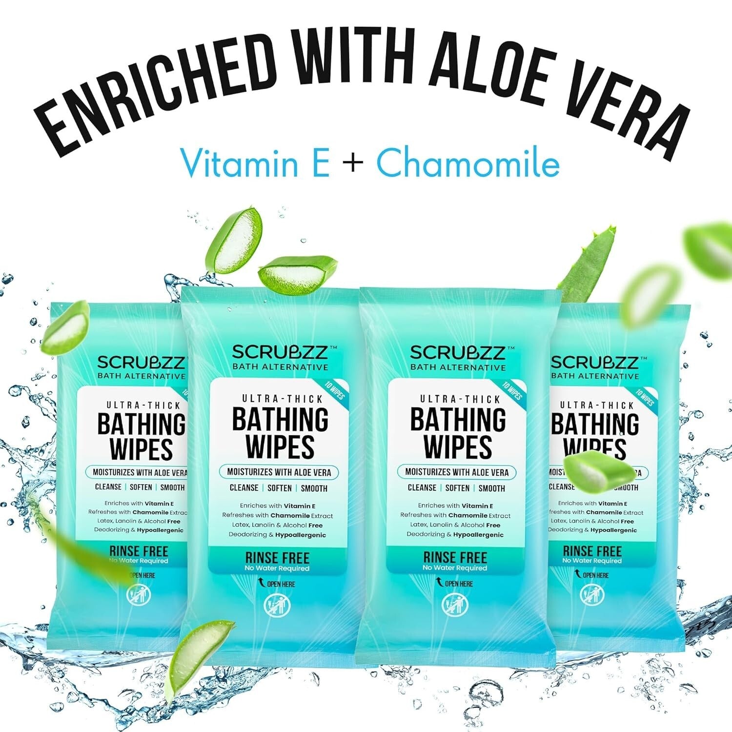 Ultra Thick Body Wipes for Men & Women - 120 Pack, Perfect for Travel & Recovery