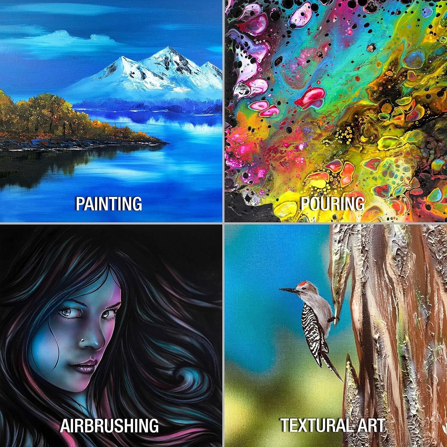 Versatile 6 x 24 Inch Artist Canvas Set - Blank & Ready for Any Medium - 6-Pack
