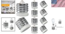 Load image into Gallery viewer, Reliable E39 to E26 Socket Reducer, 200℃ Heat-Resistant Ceramic Adapter, 10-Pack