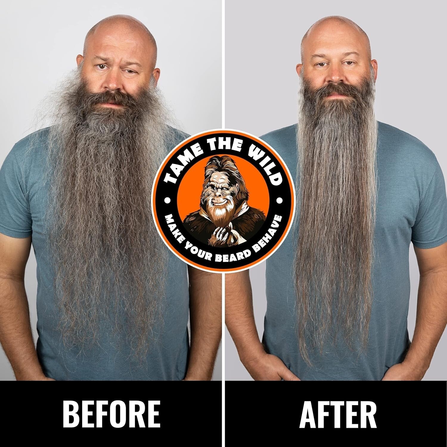 Premium Heated Beard Straightener for Men - Travel Friendly & Lightweight Design