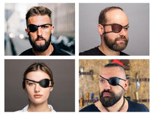 Load image into Gallery viewer, Adjustable Black Leather Eye Patch - Stylish Punished Snake Cosplay Accessory