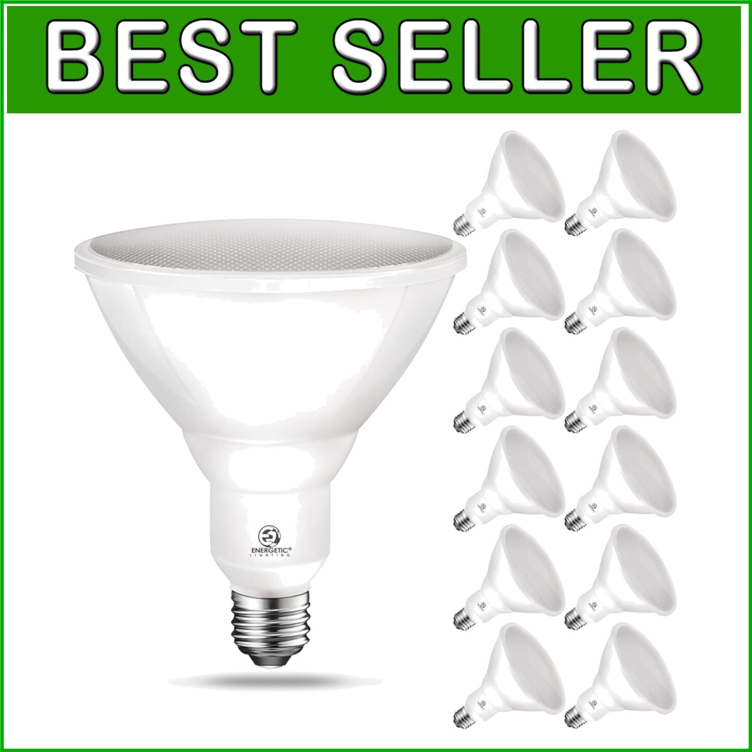 Bright 12-Pack LED Outdoor Bulbs, 11W Non-Dimmable Daylight 5000K Equivalent 90W