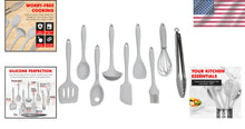 Load image into Gallery viewer, Multi-Functional 9-Piece BPA-Free Silicone Kitchen Tools Set - Soft &amp; Strong