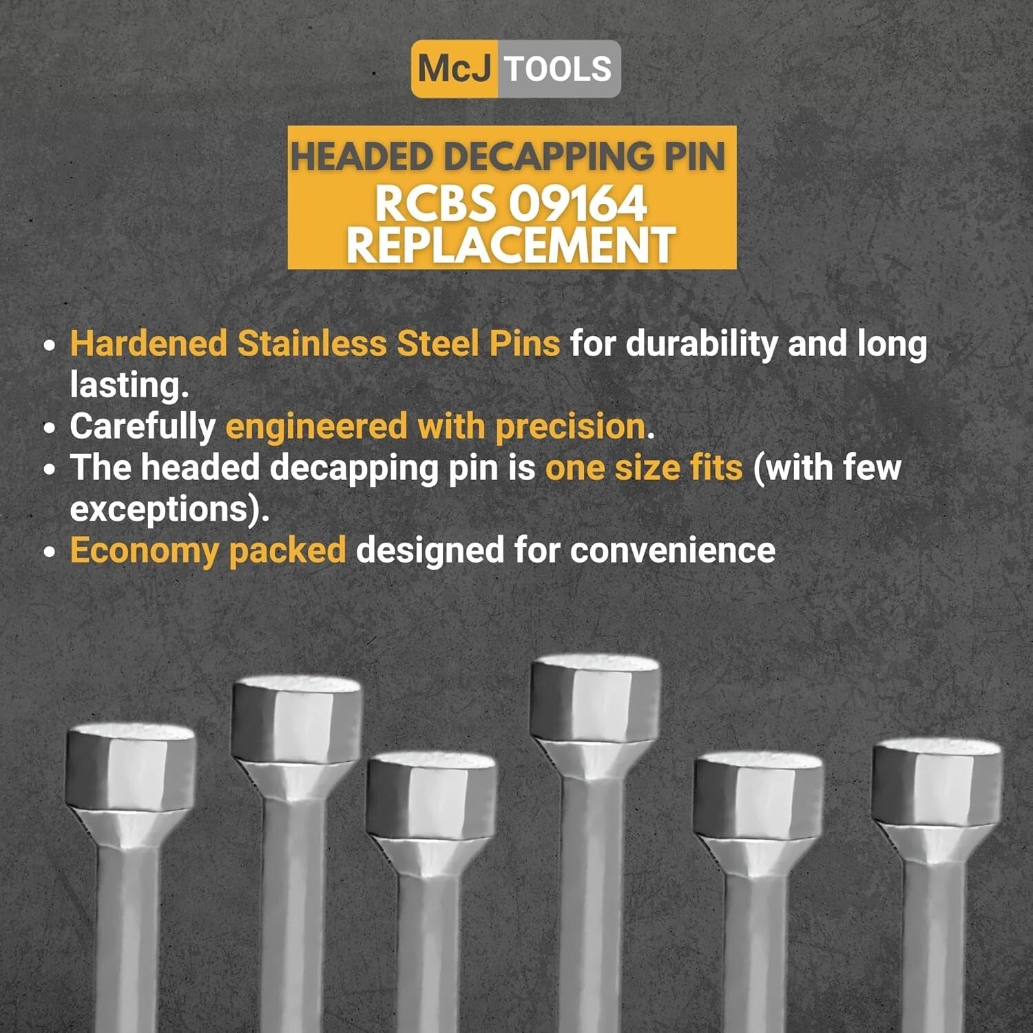 Efficient Headed Decapping Pins in 40-Pack – Premium Quality for Reloading