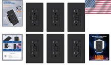 Load image into Gallery viewer, 6-Pack 15 Amp Self-Test GFCI Outlets - UL Listed with Child Safety Features