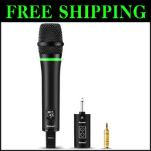 Load image into Gallery viewer, Durable Metal Wireless Microphone - Rechargeable &amp; Ideal for Public Speaking