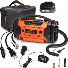 Load image into Gallery viewer, Compact Tire Inflator &amp; Deflator with 20V Lithium Battery - Emergency Ready