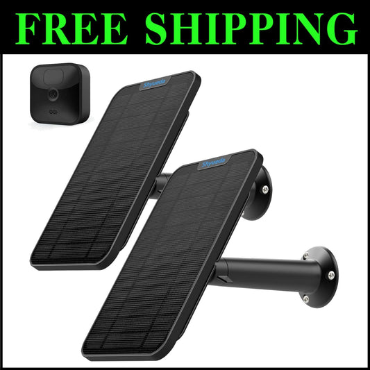 4W Weatherproof Solar Panel Kit for Blink Outdoor Camera - 13ft Cable Included