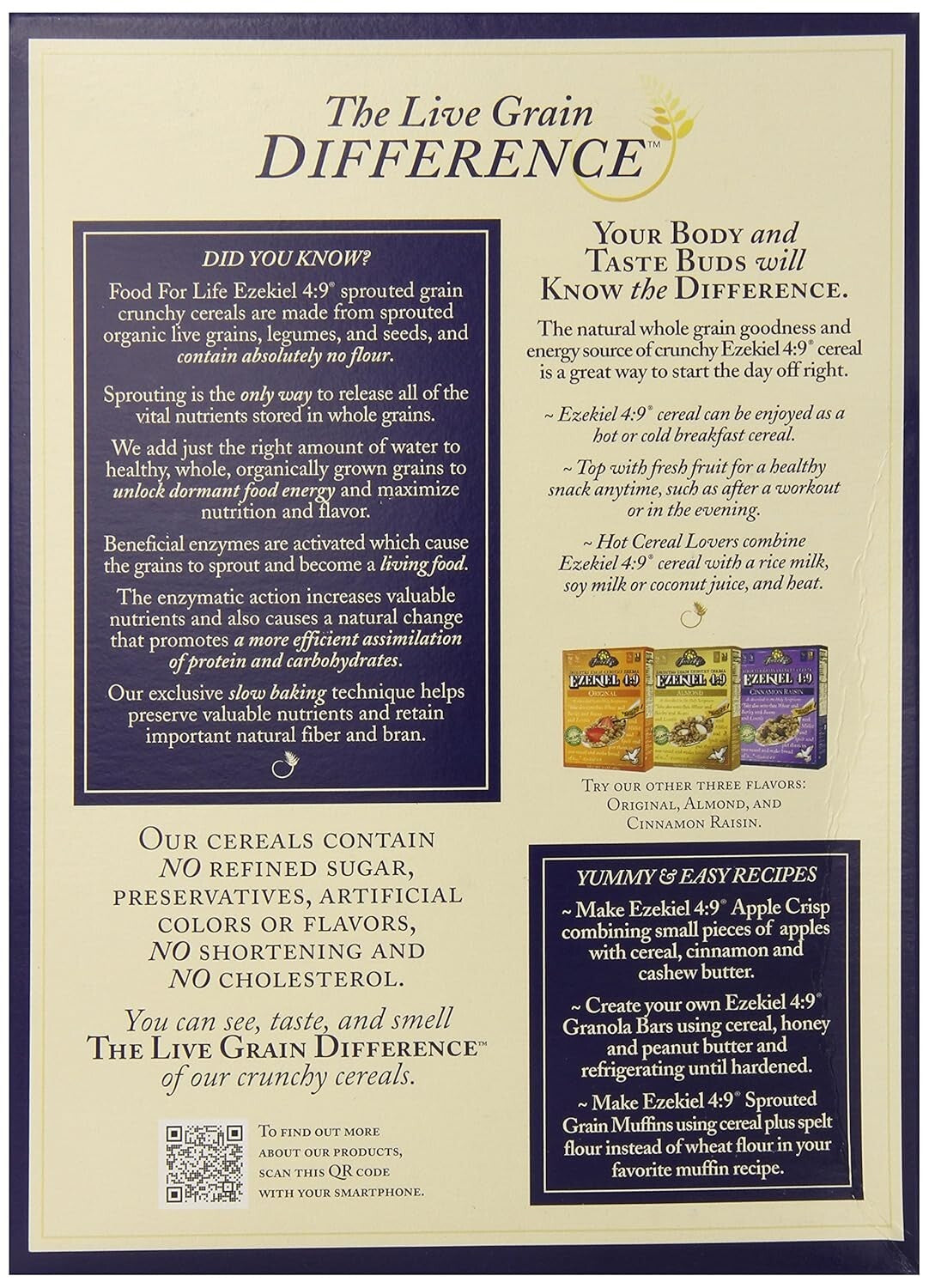 Ezekiel 4:9 Sprouted Grain Cereal - Vegan, Kosher, and Organic, 96-Ounce