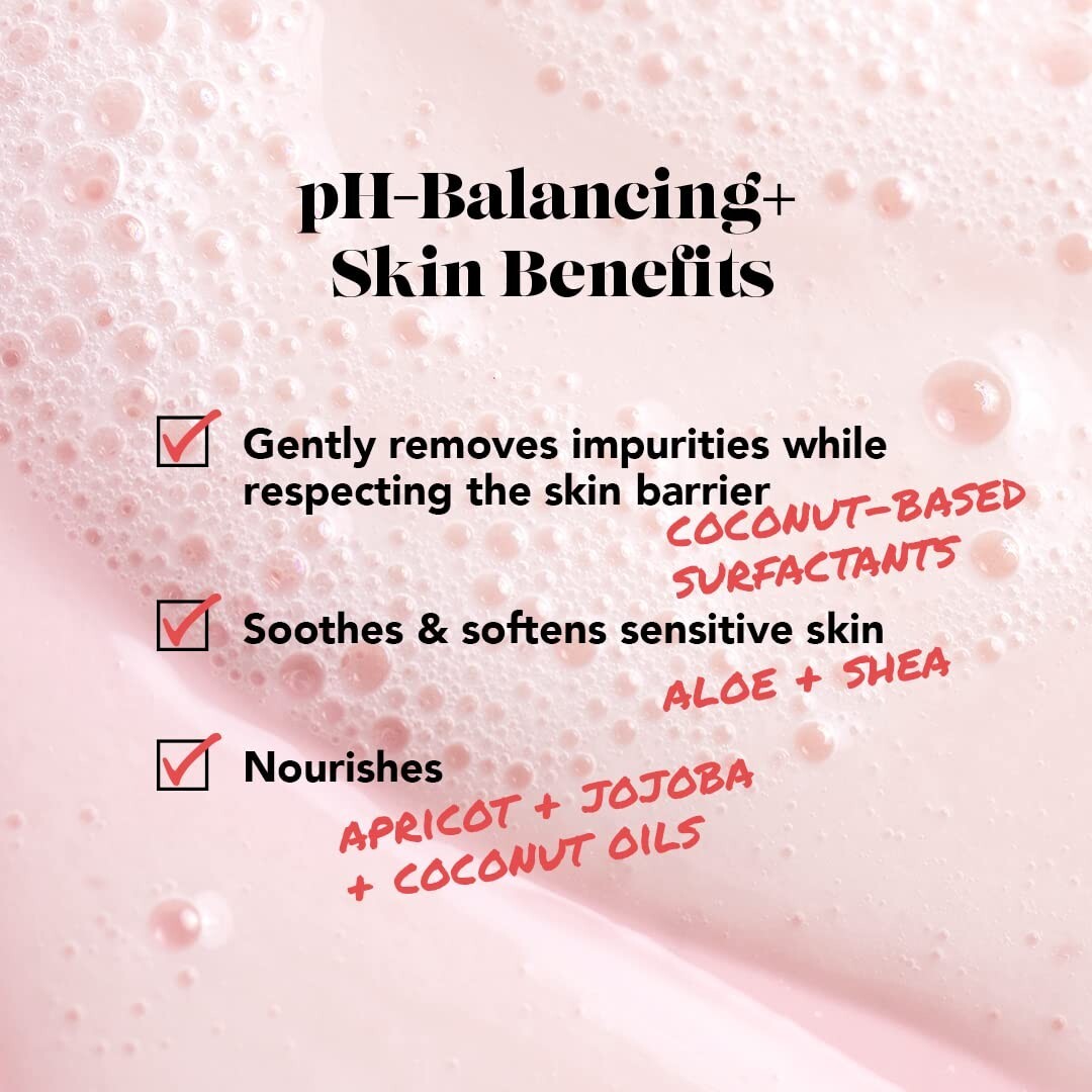 pH Balanced Unscented Body Wash - Sulfate-Free for Sensitive Skin (Pack of 3)