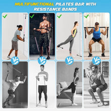 Load image into Gallery viewer, Professional Pilates Resistance Bar Kit with Accessories for Effective Training