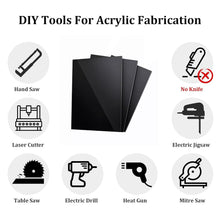 Load image into Gallery viewer, 24x36 Black Acrylic Sheets - Perfect for DIY Projects &amp; Crafting (2 Pack)