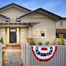 Load image into Gallery viewer, 4 Pack American Flag Bunting 3x6 - Perfect for Fourth of July Outdoor Decor