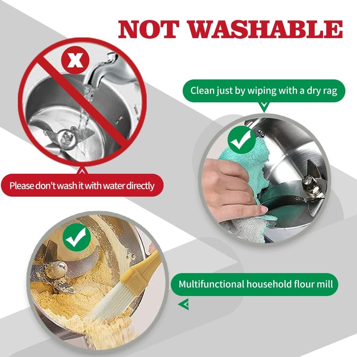 Multipurpose Electric Spice and Herb Grinder - 2000W Power for 550g Capacity