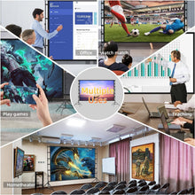 Load image into Gallery viewer, Lightweight 150'' Projector with Stable Stand: Perfect for Parties &amp; Meetings