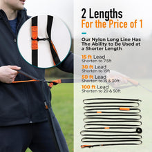 Load image into Gallery viewer, Durable 100ft Dog Training Leash - Perfect for Large/Small Breeds &amp; Recall
