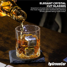 Load image into Gallery viewer, Whisky Glass Set with Stainless Steel Stones and Coasters - Ideal Romantic Gift