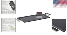 Load image into Gallery viewer, Lightweight Carbon Steel Griddle with Grill Press - Ultimate Cooking Experience