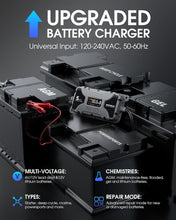 Load image into Gallery viewer, LCD Display 5A Pulse Battery Charger for Reviving 6V &amp; 12V Lead Acid Batteries