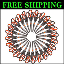Load image into Gallery viewer, 24 Pack 8" Titanium Scissors - Sharp All-Purpose Classroom &amp; Office Tools