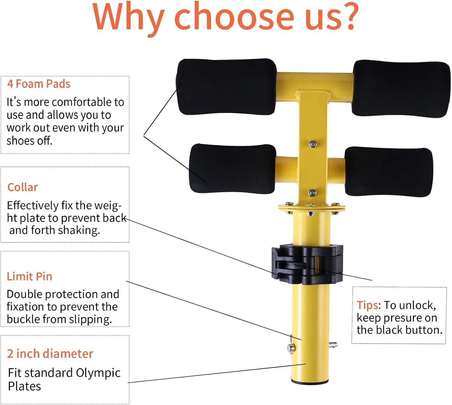 Yellow Tib Bar - Premium Tibialis Trainer for Calf & Ankle Strengthening