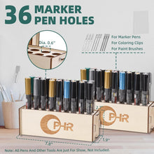 Load image into Gallery viewer, Lightweight Wooden Paint Storage Organizer with 4 Drawers and 32 Bottle Slots