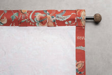 Load image into Gallery viewer, Stylish 108-Inch Light Filtering Cotton Drapes - Terracotta, Rod &amp; Loop Design
