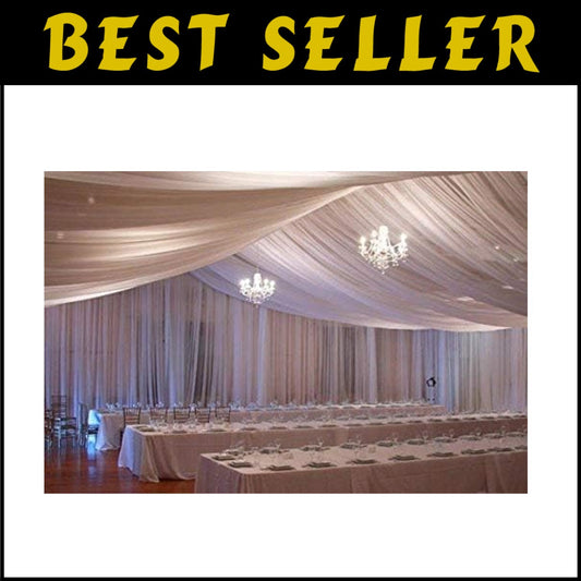 Luxurious 120 Yards Voile Chiffon Fabric - Ideal for Draping and Backdrops