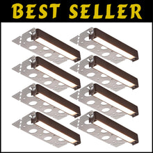 Load image into Gallery viewer, 8-Pack 7-Inch Dimmable LED Hardscape Lighting - Soft White Outdoor Step Lights
