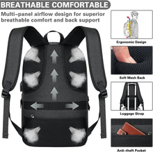 Load image into Gallery viewer, Lightweight 18.4" Business Backpack with Headphone Jack &amp; Anti-Theft Design